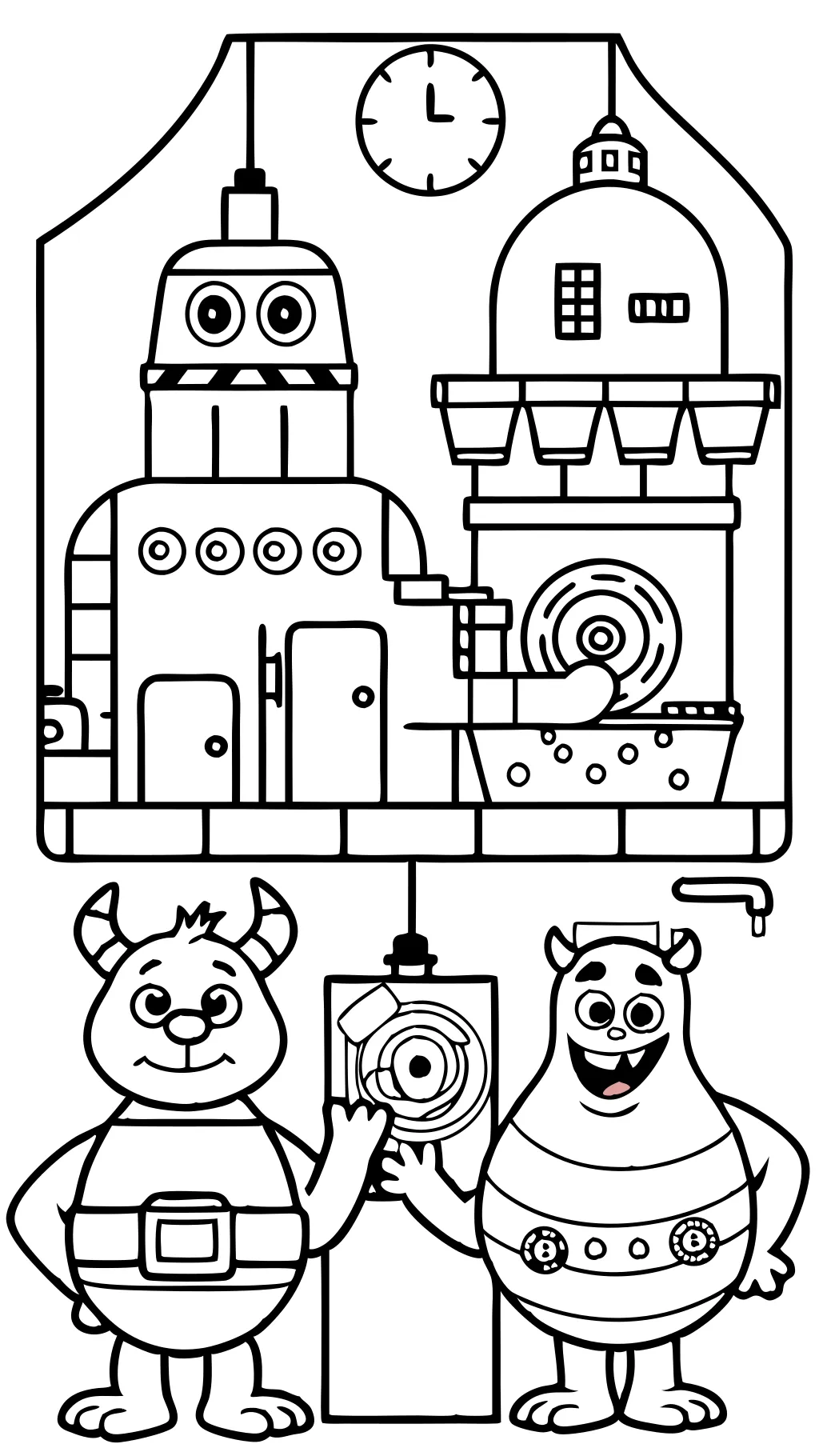 monster inc coloring pages